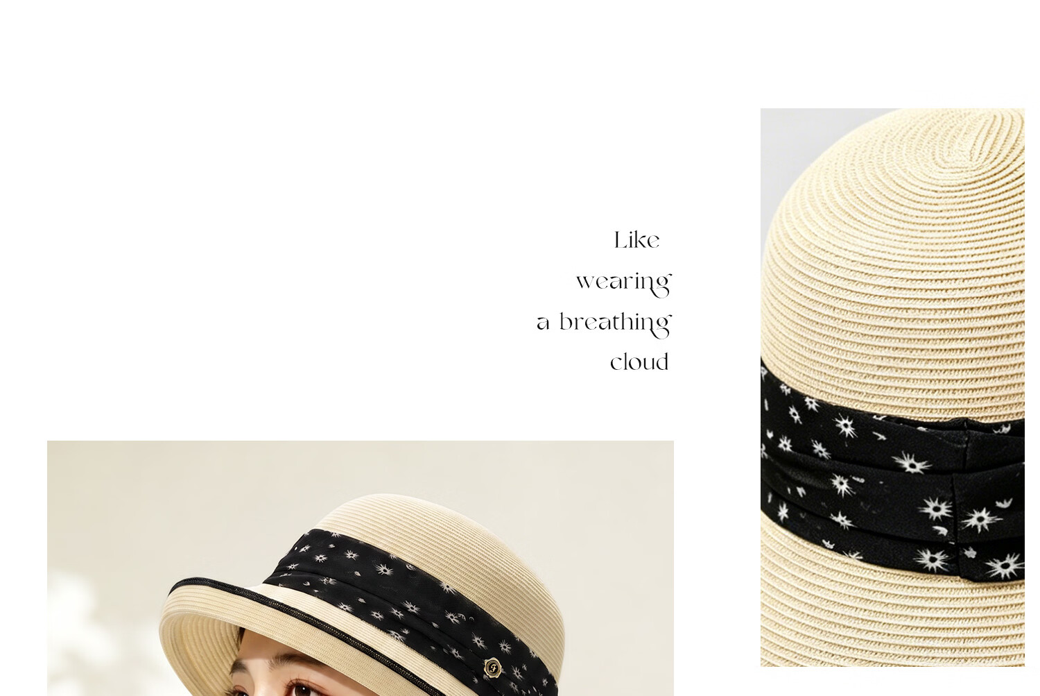 FANCET Women's Summer Elegant Rolled Brim Sun Hat Japanese Style Daisy Waist Stripe Bucket Hat Versatile Travel Cap 25