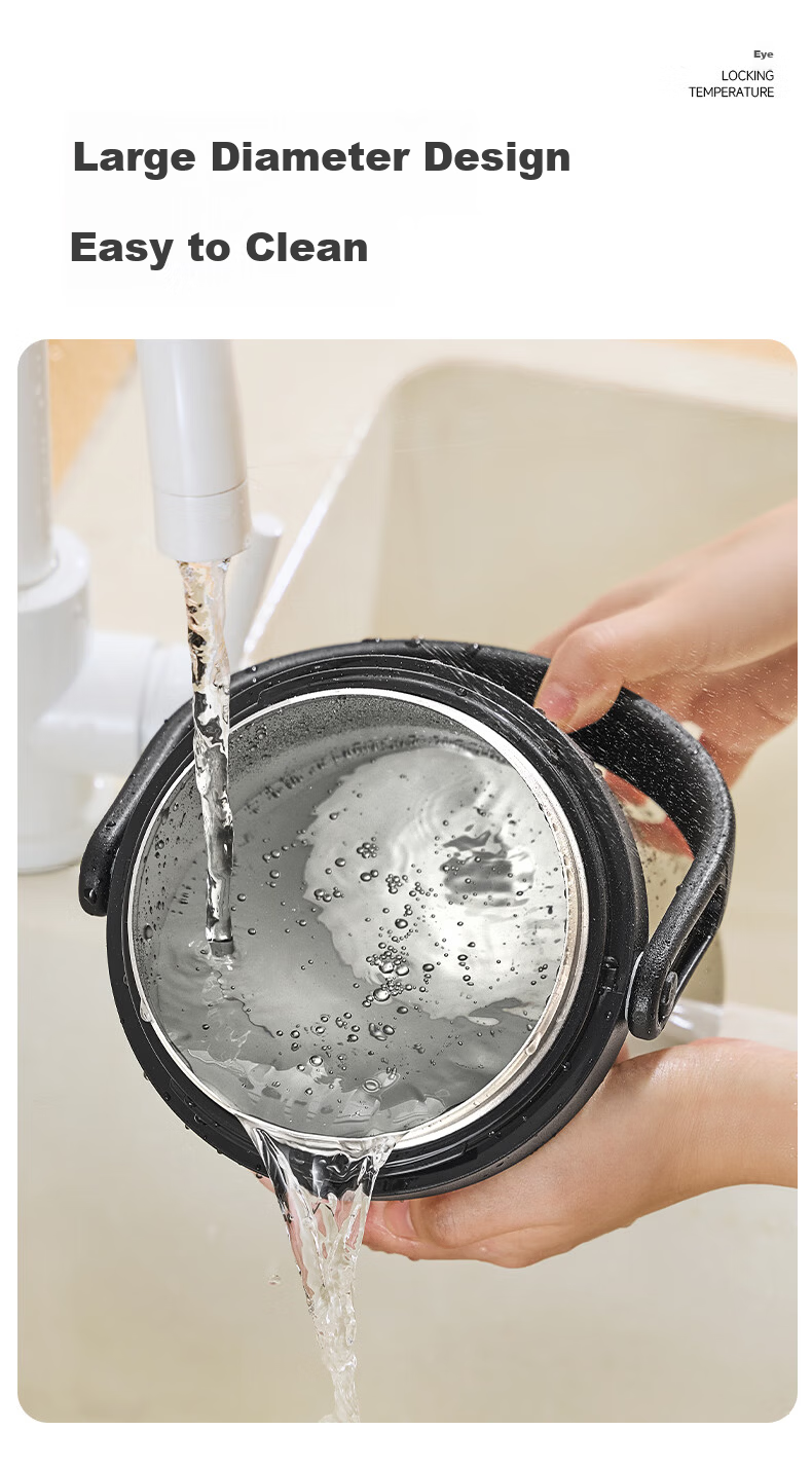 Taful High Insulation Stainless Steel Long-lasting Thermal Lunch Box Portable Porridge Container Multi-layer Bento for Students and Office Workers T0317 9