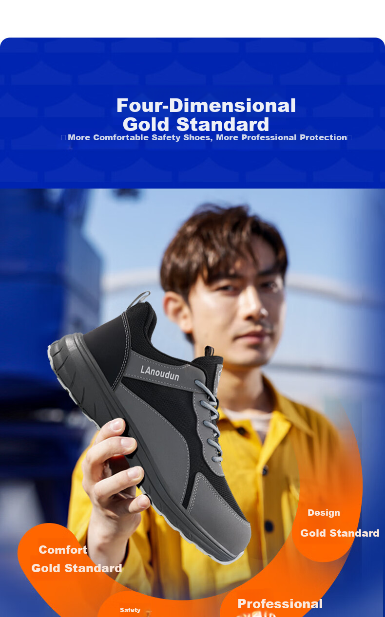 BlueOwl Shield Anti-Static Shoes Unisex Gas Station Summer Breathable Lightweight Non-Slip Durable Safety Work Shoes D289TBA Size 38 6