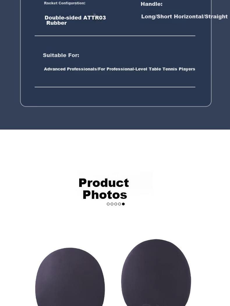 Anta 6-Star Table Tennis Racket (Jingcang Fast Delivery + 6 Balls + Racket Bag) P6 Shakehand and Penhold Paddle Set 9