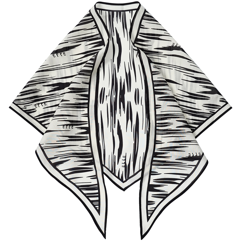 ELLE Modal Striped Triangle Scarf Women's Summer Fashion Versatile Waist Shawl Thin Vest Gift Box Set