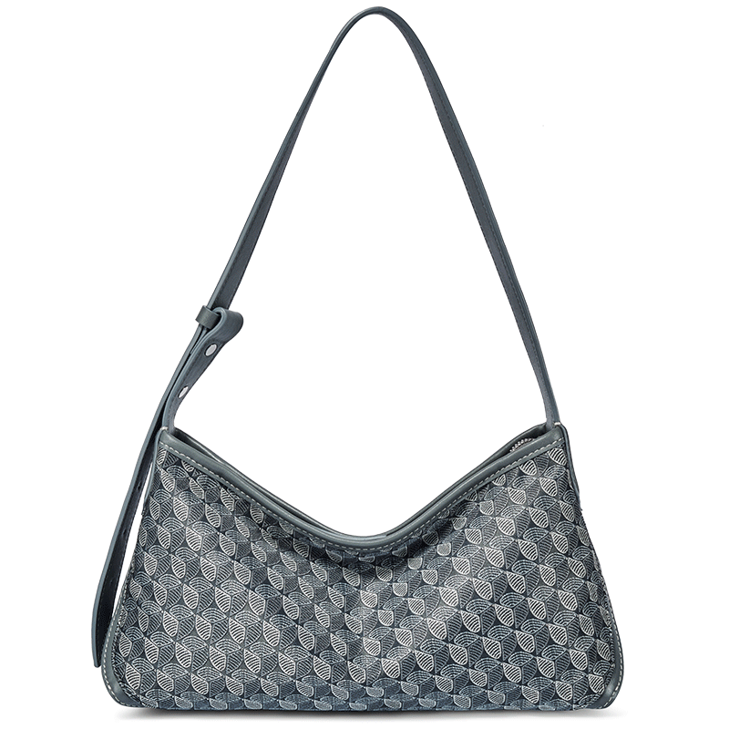 DISSONA 26 New Lucky Charm Women's Shoulder Underarm Bag Mahjong Bag Dark Gray - Small Size