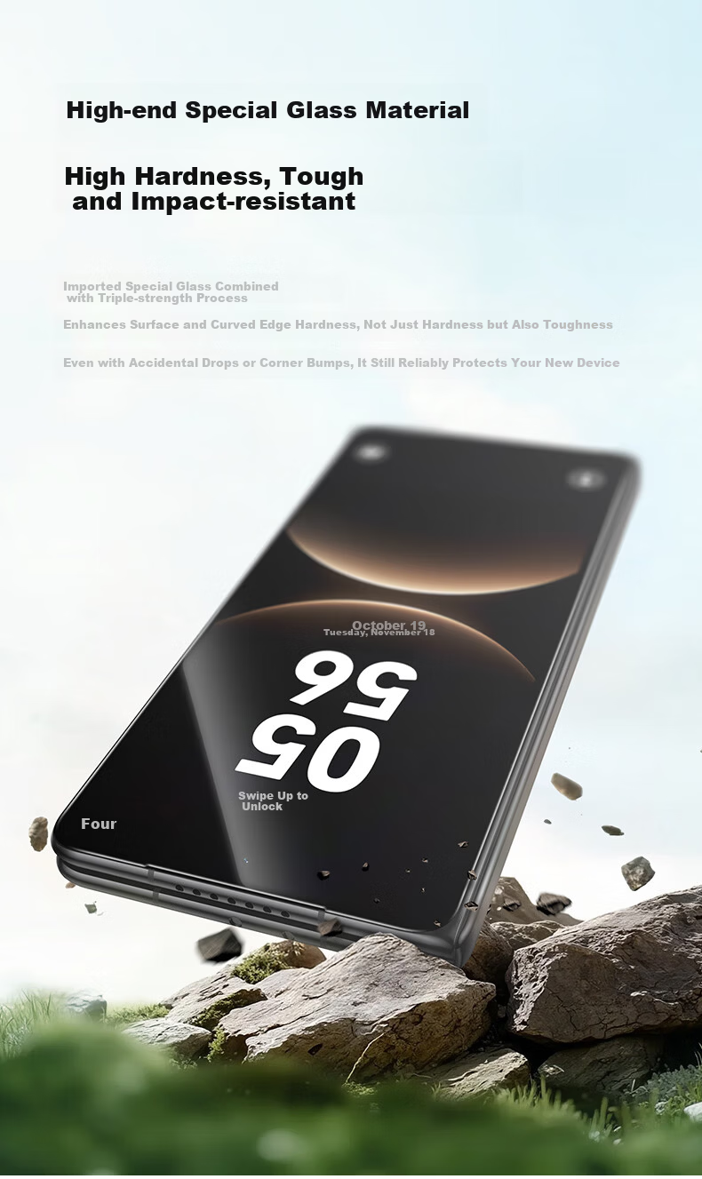 Benks King Kong Corning AR Anti-Glare Tempered Glass Screen Protector for Huawei Mate X7 Collector's Edition, High-Definition Curved Corning Anti-Reflective Eye Protection Film 4