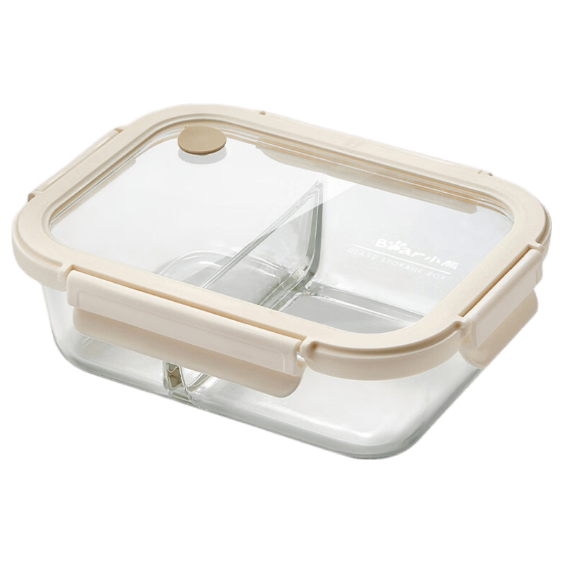 Bear High Borosilicate Glass Microwaveable Food Storage Container Dishwasher Safe JC012-P03