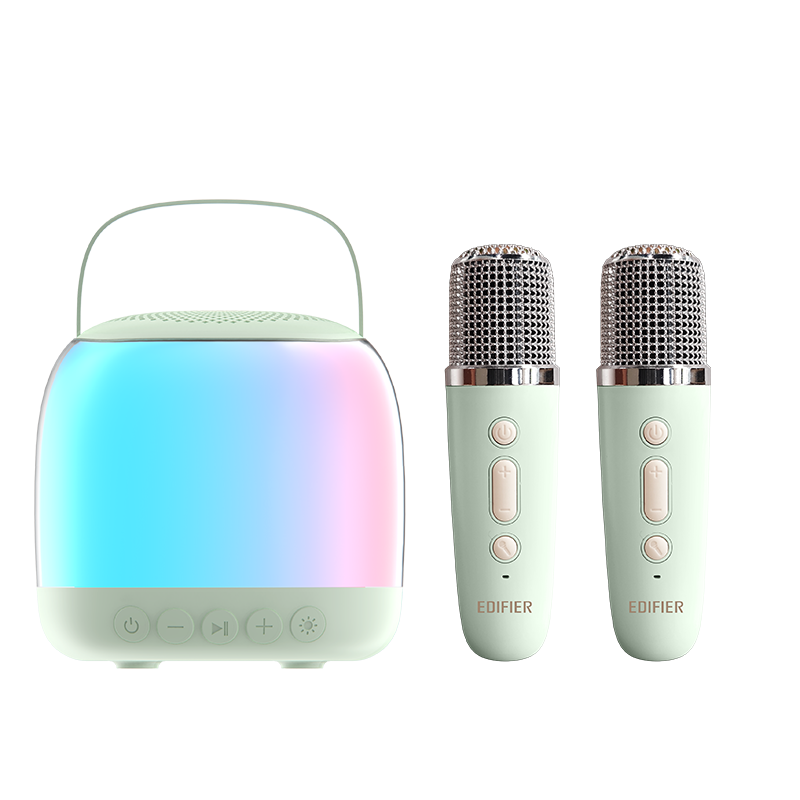 EDIFIER Q2 Wireless Karaoke Microphone Home KTV Speaker Smart Singing Device Karaoke Set Mint Green