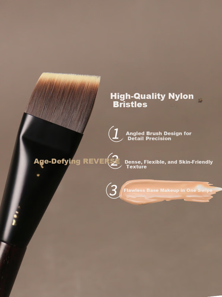 REVERSE Sandalwood T08 Medium Eyeshadow Brush, Soft And Portable, Beginner Makeup Brush, Handmade Ultra-Soft Animal Hair 1