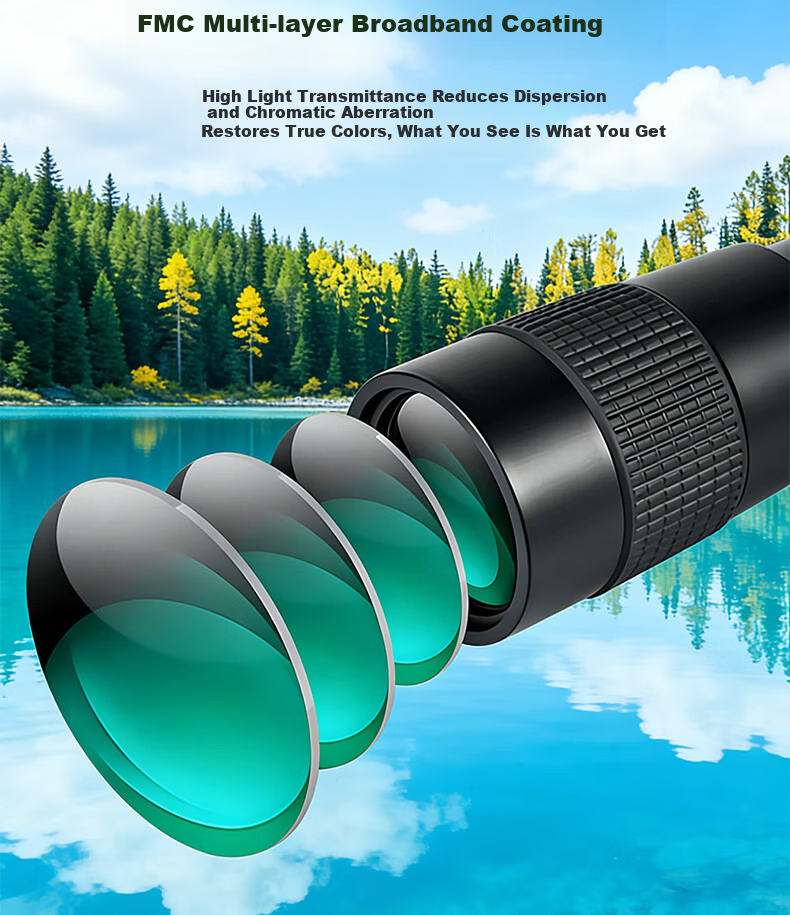 HUGE Monocular Telescope Zoom Portable Outdoor Birdwatching High-Power HD Professional Concert Phone Photography 5