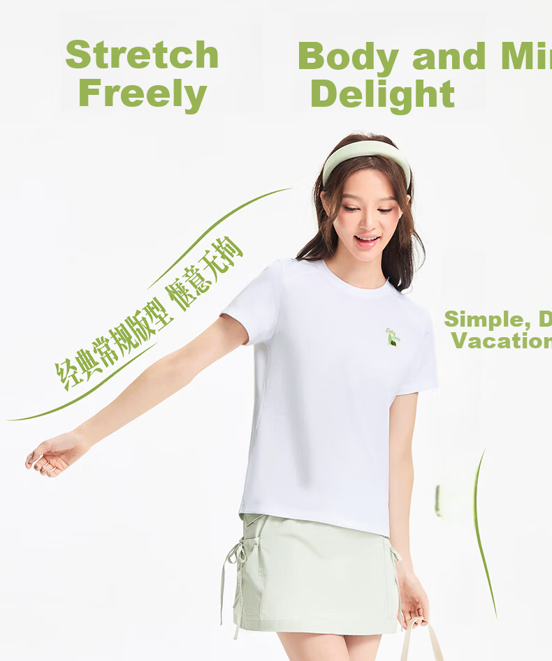 Erke Women's Crew Neck Short Sleeve Knit Shirt Summer Moisture-Wicking Quick-Dry Ice-Feel Sports Running T-Shirt Casual Base Layer Top 9