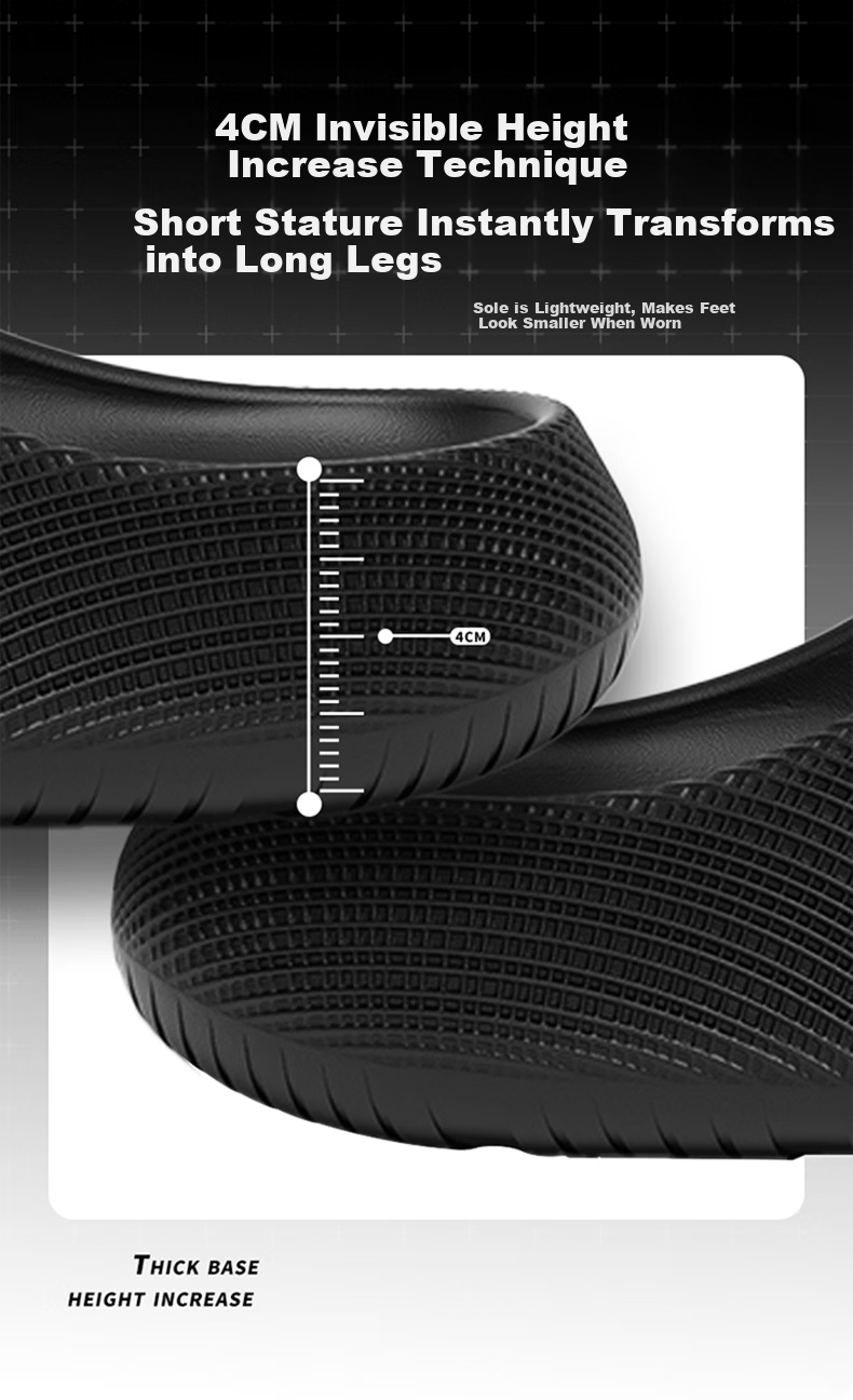 HIPANDA Men's Outdoor Slippers Sports Non-Slip EVA Thick Sole Cushioned Home Quiet Beach Women's Sandals 4