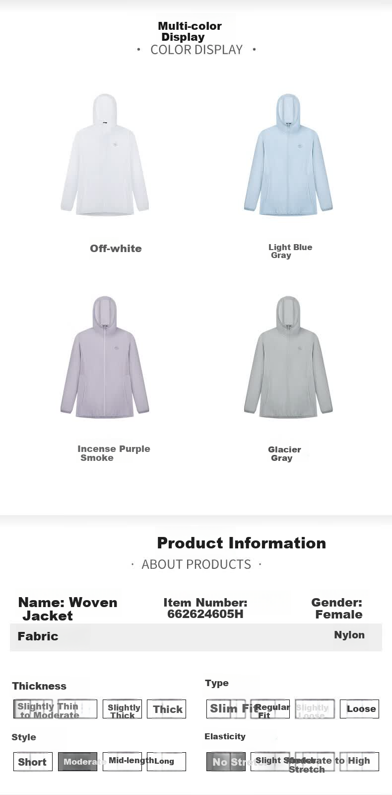 361° Women's Summer Sunscreen Jacket UPF50+ Sports Outdoor Cycling Ice Silk Casual Coat 662624605H-7 40
