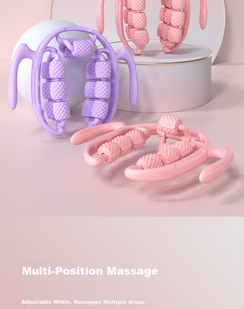 361° Circular Massager Leg Muscle Relaxation Multifunctional Roller Massager Thigh and Calf Training Tool 12
