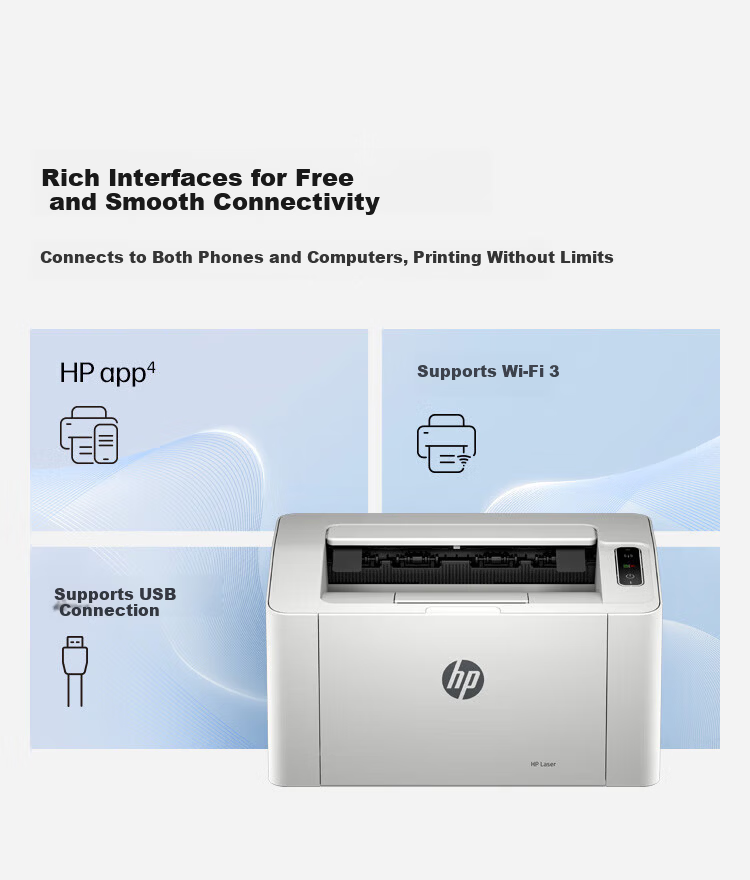 HP 102w Wireless Laser Home Printer Compact Minimalist Wireless Home Printing Task Printer 11