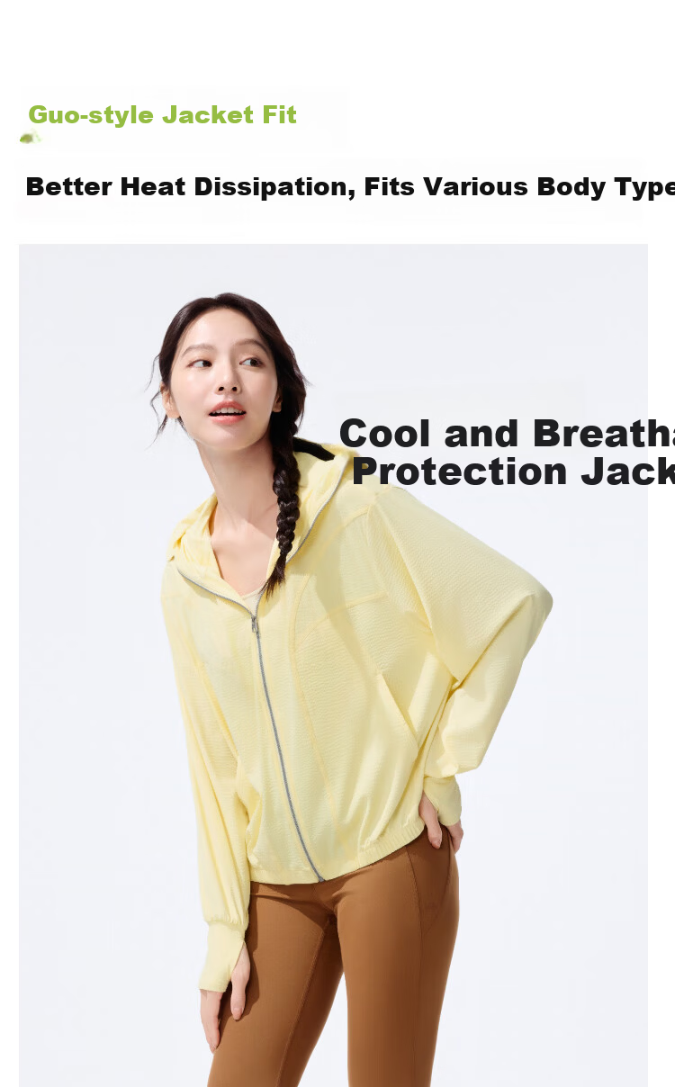 Beneunder Women's Sun Protection Clothing, Summer Cool-Feeling Quick-Dry Sun Protection Garment, Outdoor Sports UV-Resistant Jacket AL825 12