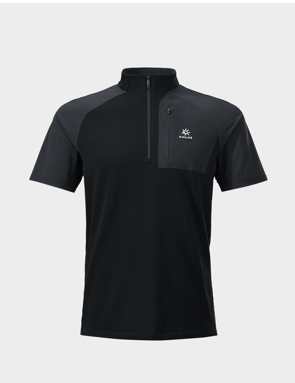 KAILAS XM2 Wool Short Sleeve T-Shirt Men Quick-Dry Half-Zip Outdoor Hiking Breathable Mountaineering Top 19