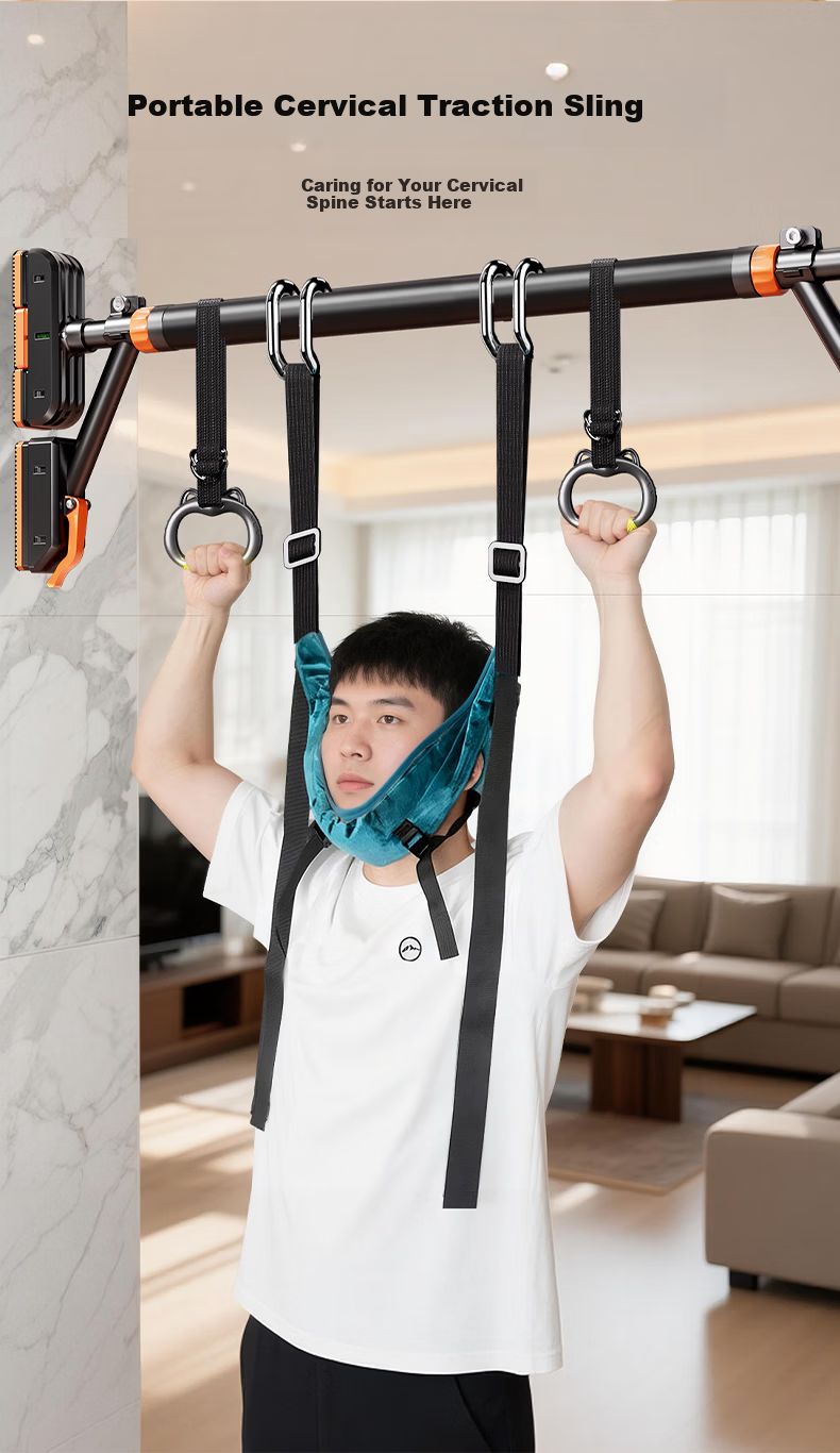 Xinyi Wanjia Cervical Traction Strap Single Bar Hanging Home Use Neck Suspension Traction Device Stretching Ring 1