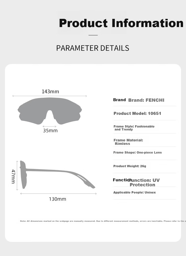 FENCHI Running Skiing Glasses Marathon Professional Photochromic Windproof UV Protection Outdoor Sports Sunglasses 12