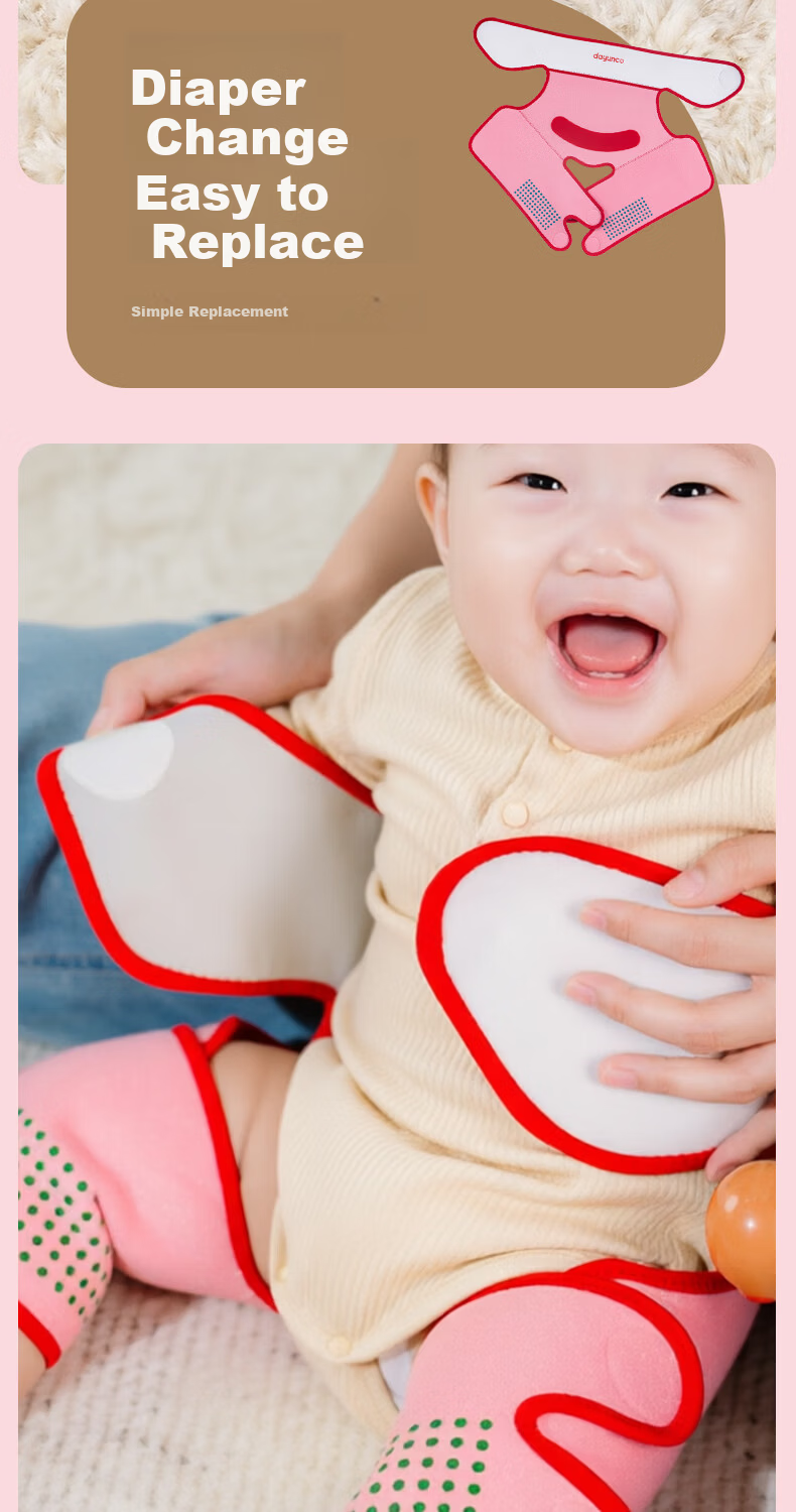 Kangshu Baby Crawling Suit Unisex Indoor Outdoor Anti-Dirt Knee Pads Belly Protection Diaper Cover Floor Cooling Isolation 9