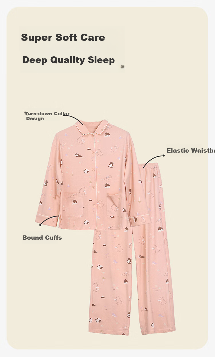 Hodo Home Autumn High Elasticity Men's Sleepwear Premium Combed Cotton Spandex Men's Loungewear 5