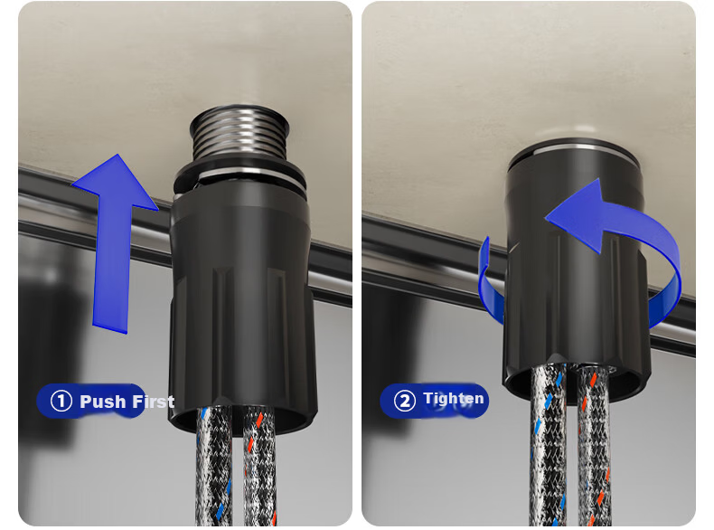 JOMOO Kitchen Faucet Healthy Sink Rotatable Dual Control Hot and Cold Water Tap 33080-205/1B3-Z 27