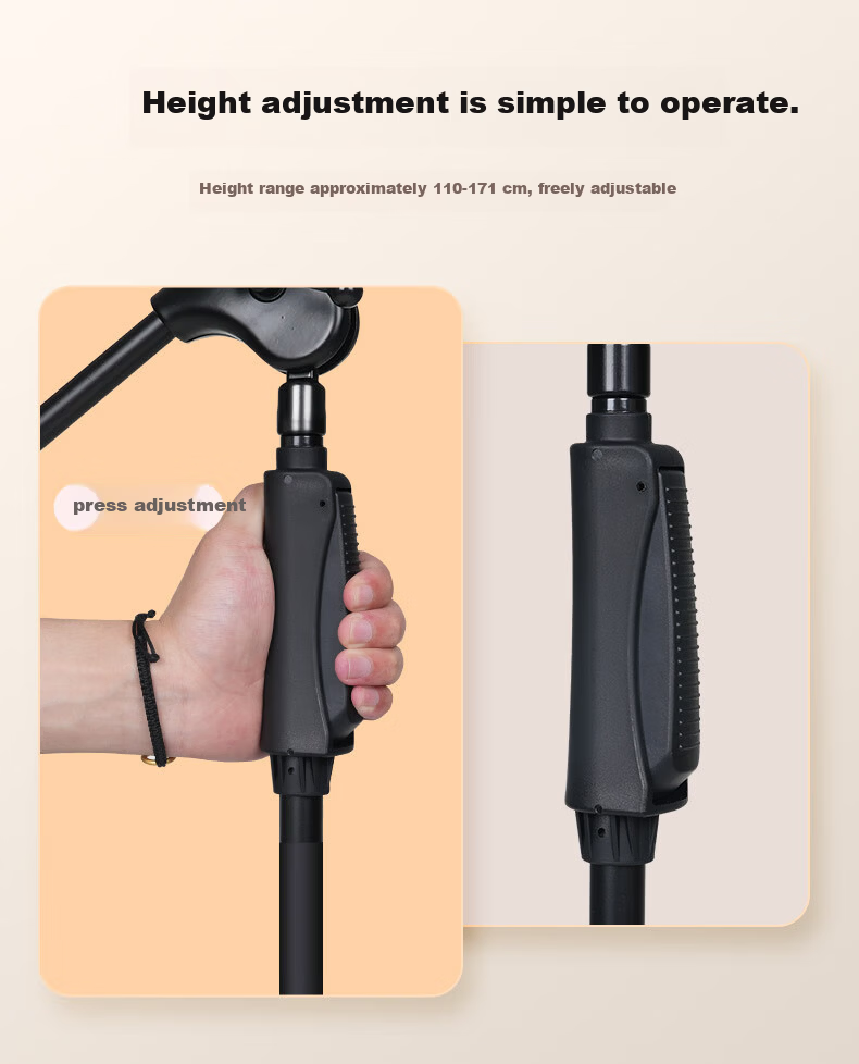 Soundking Microphone Round Base Floor-Standing Metal Mic Stand Single-Hand Adjustable KTV Microphone Stand 5
