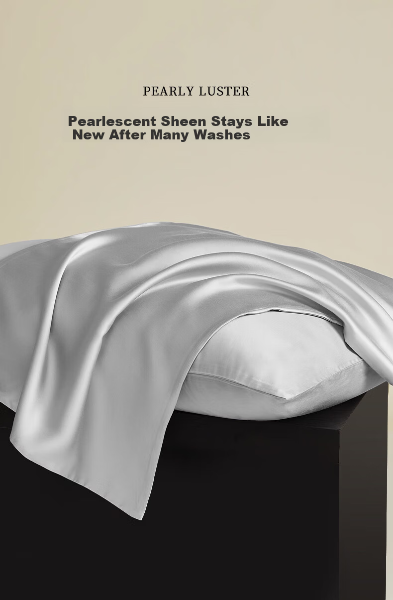 CROWN Pillowcase 48x74cm Pair Home Use 60-Count Tencel Lyocell Washed Pillowcase Gift Box Set 7