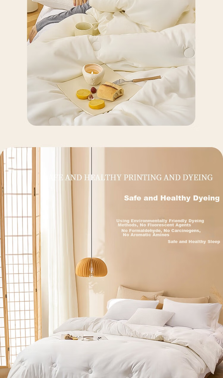 Ranpai Fiber Quilt, White Hotel Comforter, Class A Antibacterial Seven-Hole Spring And Autumn Duvet, Double Size Approximately 4 Jin (2kg), 200*230cm 5