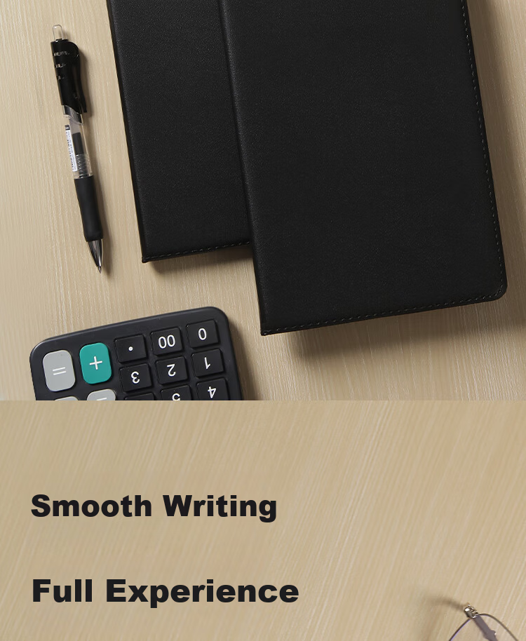 JD Jingzao 16K 80-Sheet Classic Leather Business Notebook Office Supplies Meeting Diary Journal Stationery 2