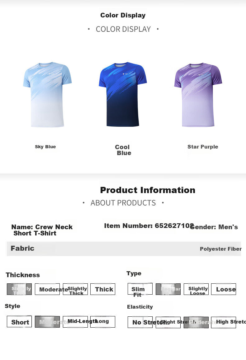 361° Men's T-Shirt Spring Summer Winning Badminton Quick-Dry Loose Printed Short Sleeve Top 652627102-1 23