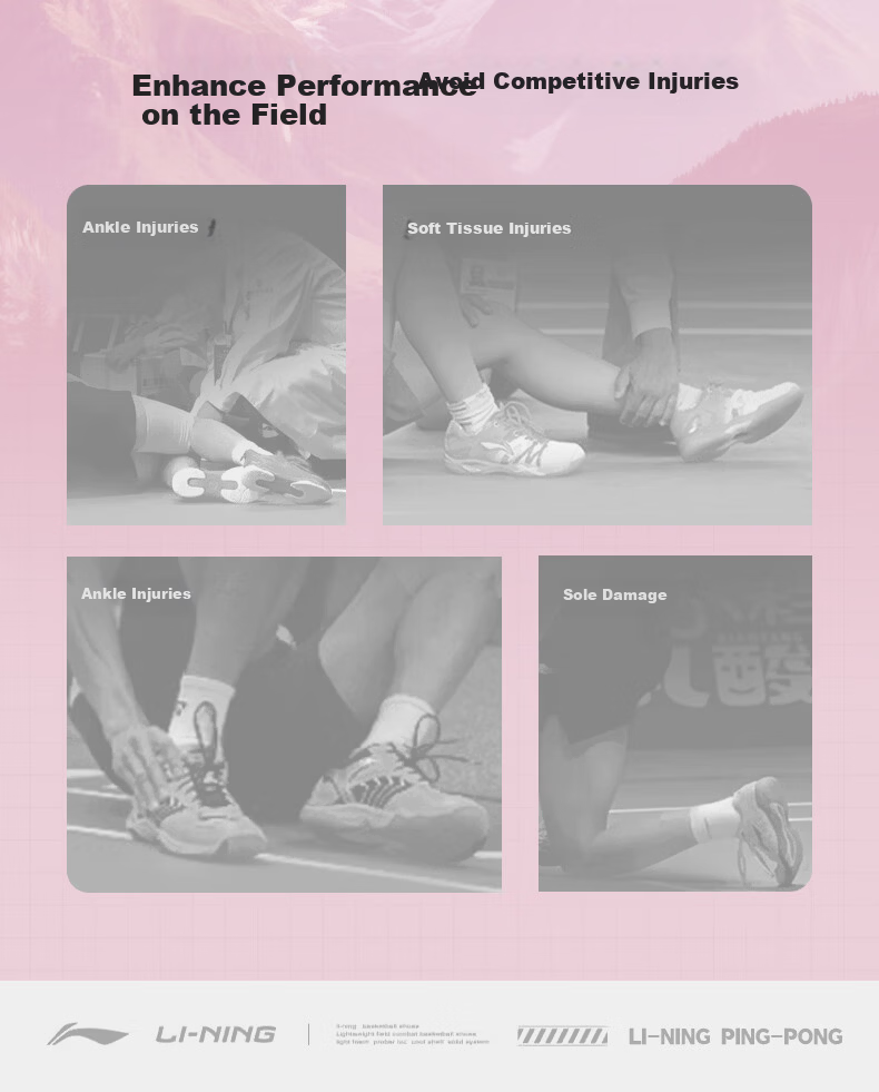 LI-NING Professional Table Tennis Shoes MAGE 2.0 PRO Full Sole BOA Dial Wide Fit Carbon Plate Fluorescent Pink 40 4