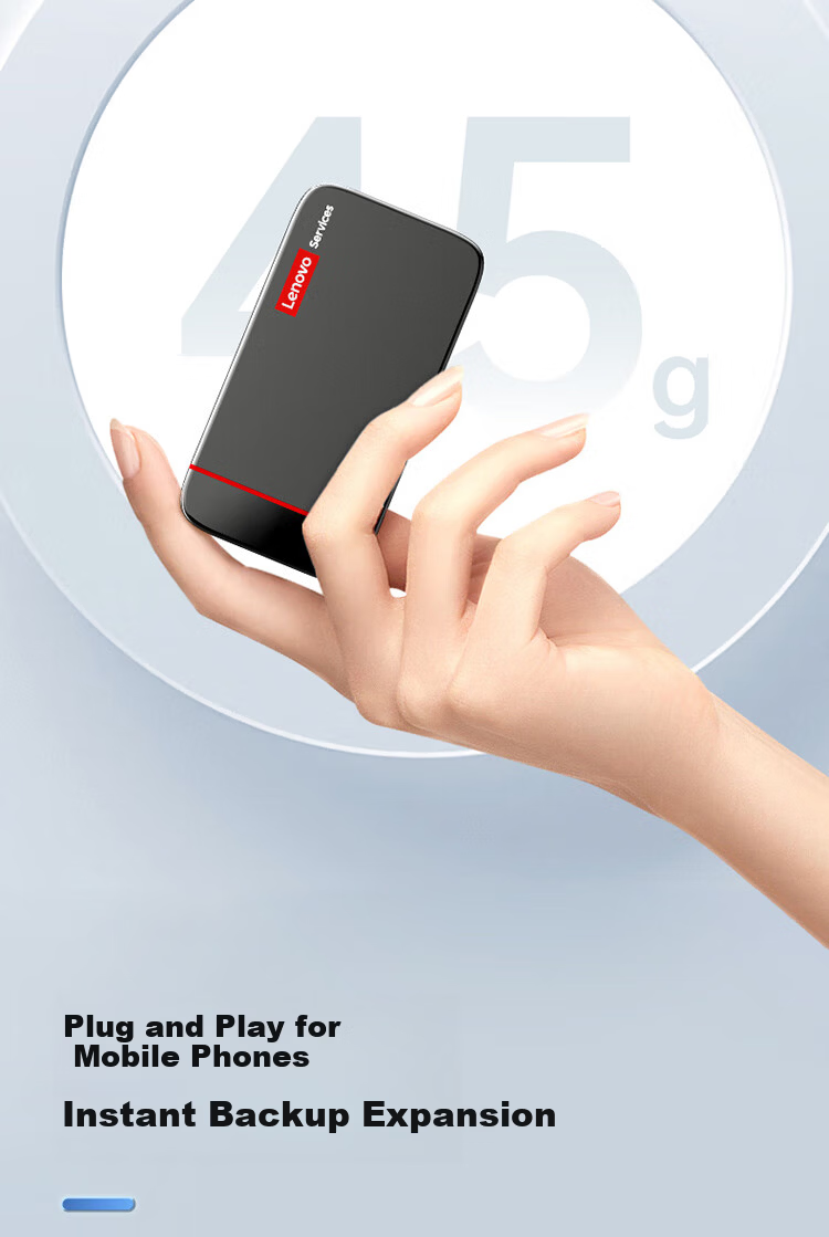 Lenovo 512GB Portable SSD USB 3.2 High-Speed 500MB/s T500 Series Compact External Hard Drive Nationwide Warranty 3