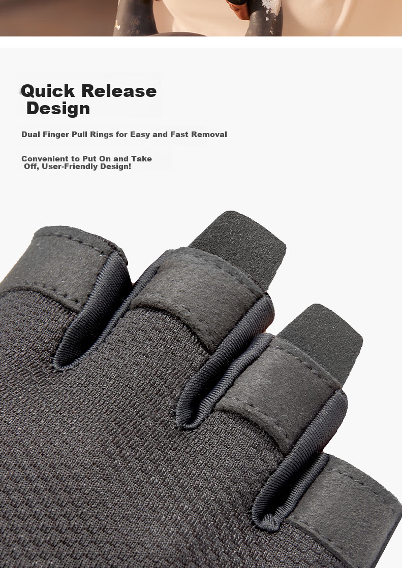 Adidas Fitness Gloves Unisex Half Finger Training Workout Pull-up Weightlifting Anti-slip Rock Climbing Cycling Gloves 7