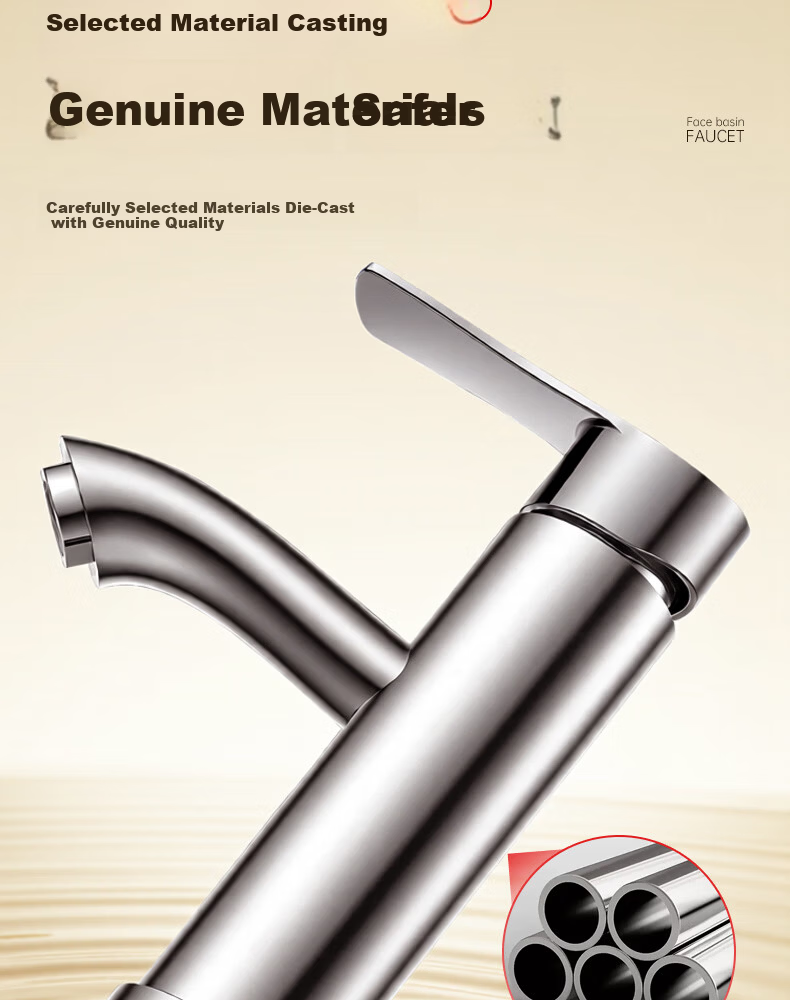 Yipinyinxiang Bathroom Faucet, Hot And Cold Basin Tap, Double Or Triple Hole Washbasin Faucet, Bathroom Tap 10