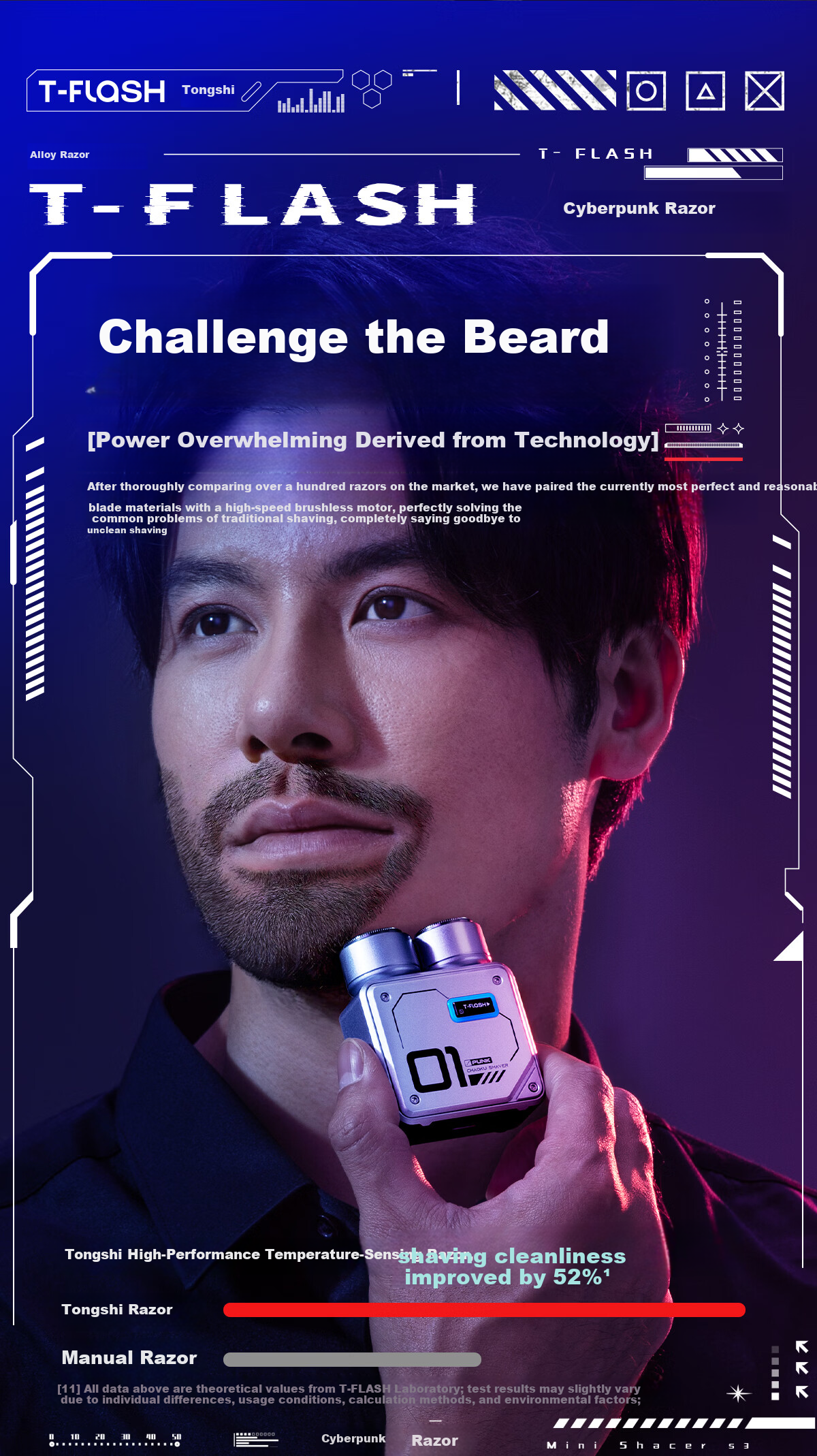 Tongshi Aiqi S9 High-Speed Dual-Head Alloy Body Portable Mini Men's Electric Shaver Birthday Anniversary Gift for Husband Boyfriend Custom Gift Box 13