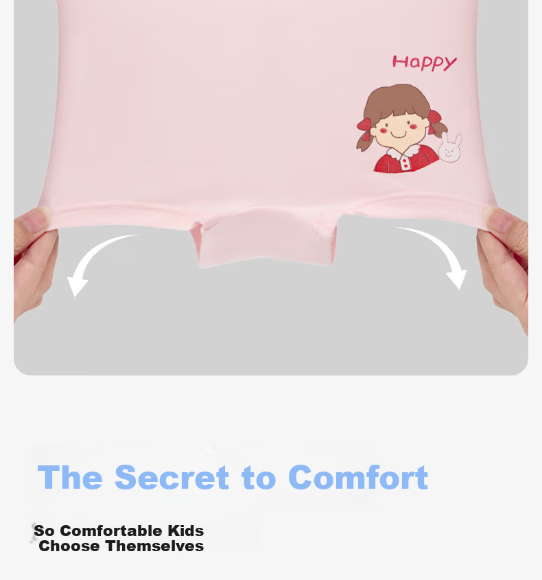 Niduoxiong Girls' Underwear, Children's Panties for Older Kids, Class A Cotton Boxer Briefs, Breathable And Comfortable, Size L 9