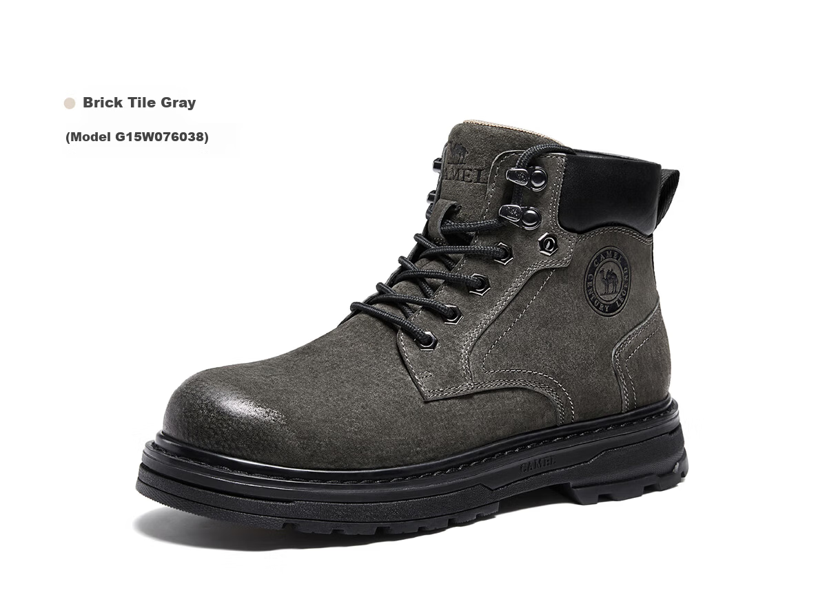 CAMEL Wang Junkai Style Martin Boots High-top Outdoor Workwear Yellow Boots Men GE122W7757T Golden Yellow Size 40 28