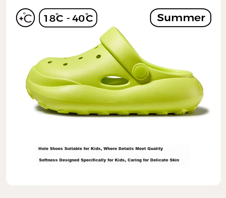 Puxiyun Cloud Children's Clog Boys' Sandals Closed-Toe Anti-Kick Baby Slippers Girls' Beach Shoes 3