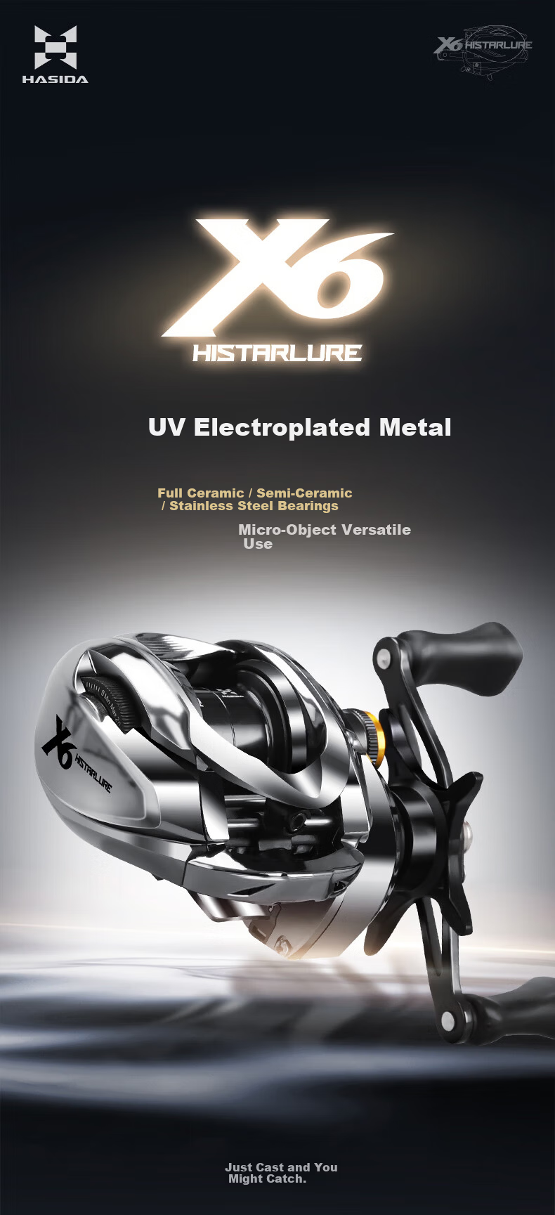 HISTAR X Series X6 Full Ceramic Bearing Micro Line Cup Left-Handed Spinning Reel 1