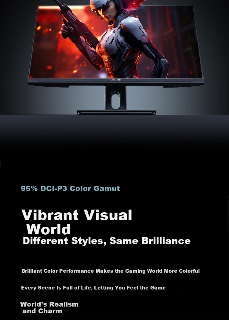 VAVG MicroEdge 24.5-inch 2K Native 300Hz FastIPS Hardware Low Blue Light HDR400 1ms GTG Micro-Bezel Gaming Monitor G25QIS 10