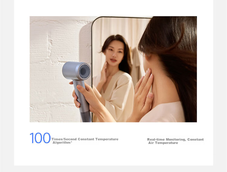 Laifen LF03 Upgraded High-Speed Hair Dryer Fast Drying Home Use Negative Ion Hair Care Blow Dryer Birthday Gift Swift 3+ Aurora Purple 8