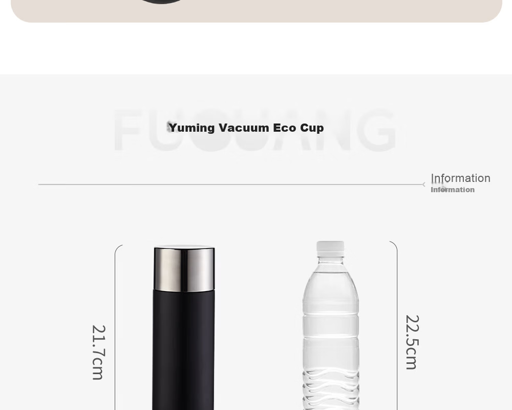 Fuguang Insulated Water Bottle Tea Cup for Men and Women Business Gift Large Capacity Purple Clay Cup 408mL 28