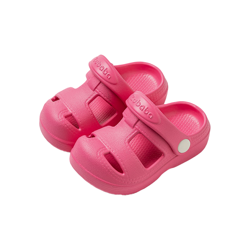 Pig Daddy Kids Slippers Boys Girls Summer Clogs Toddler Indoor Outdoor Non-Slip Red Size 15
