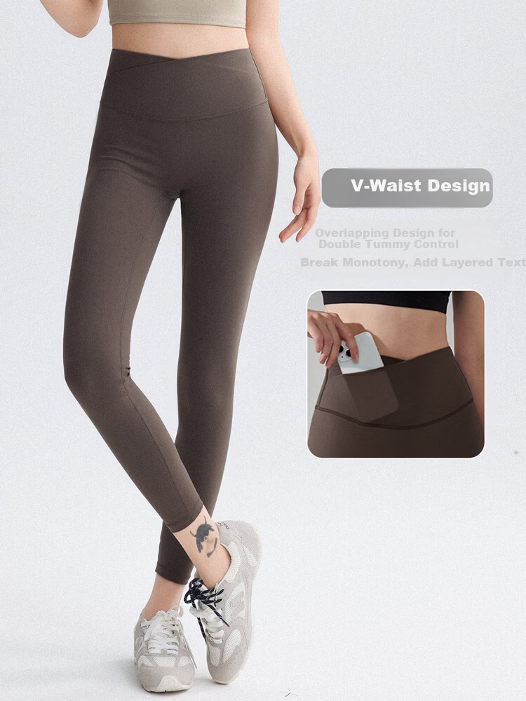 DRUR Women's Outdoor Slim Fit High Waist Butt Lift Shark Skin Quick-Dry Training Yoga Cycling Leggings 1
