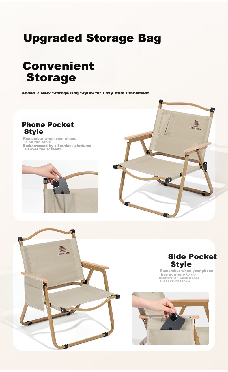 CAMEL Outdoor Kermit Chair Camping Picnic Folding Fishing Sketching Chair Equipment D619A Black 2