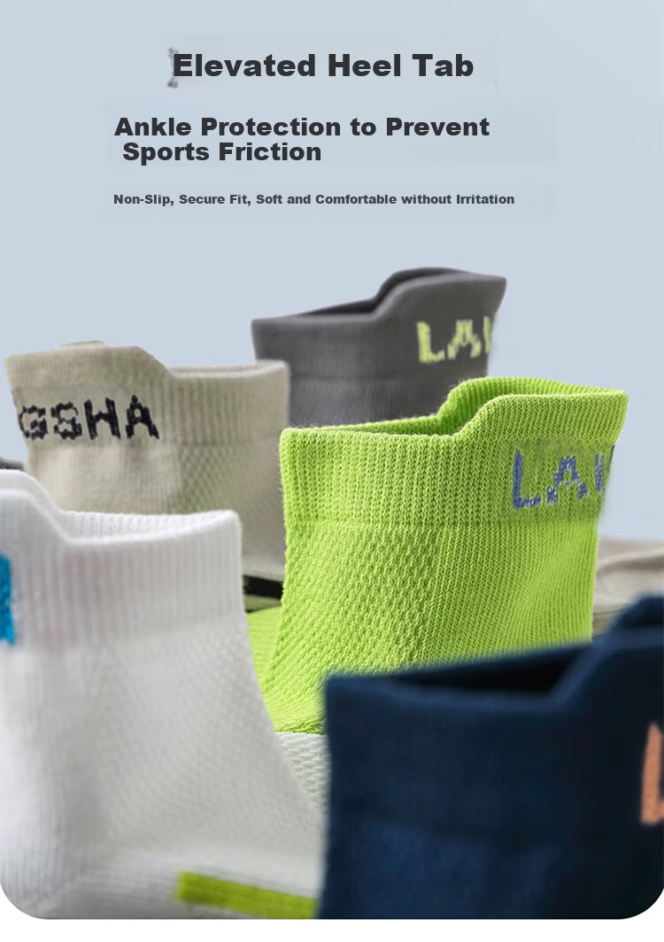 LangSha Boys' Socks Summer Thin Cotton Kids' Spring Autumn Youth Boys' Sports Socks Sweat-Absorbent Odor-Resistant Short Socks 4