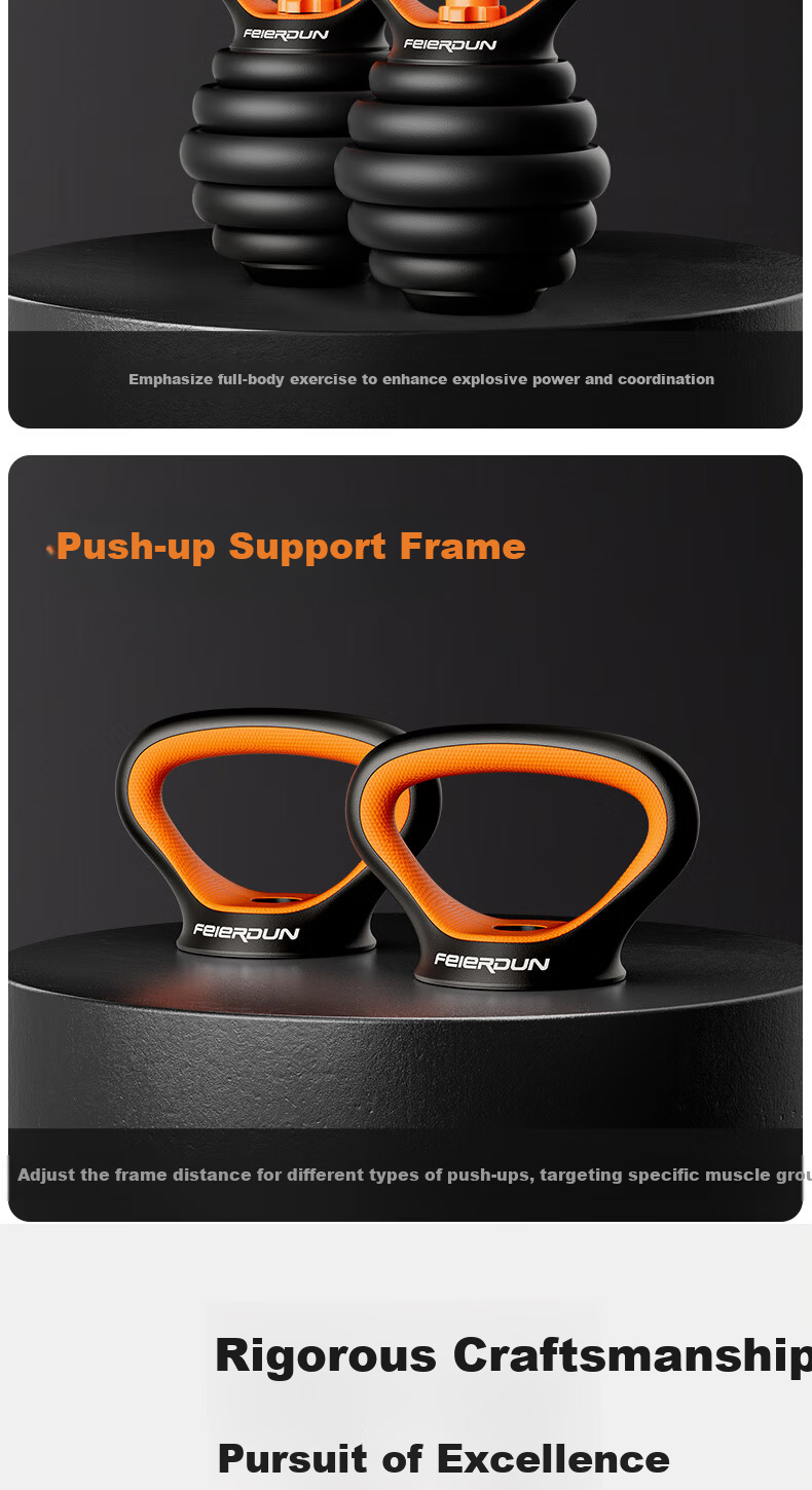 FEIERDUN Adjustable Dumbbell And Barbell Set for Men, Fitness Training Equipment Home Gym Combination Deluxe Package 20KG 6