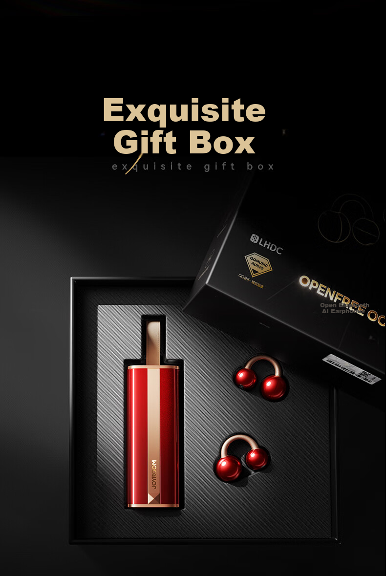 Joyroom OC3 Lipstick Bluetooth Earbuds Clip-On Bone Conduction Open-Ear Noise-Cancelling AI Office Translation Device Unisex Gift 8