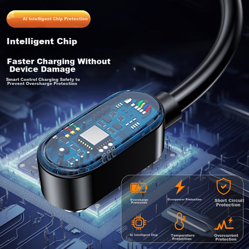 Jinling Shengbao Mimi Rabbit Children's Smartwatch Charging Cable Magnetic Charger 2-Pin 7.62mm 0.6m Pearl White
