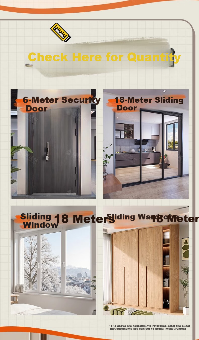 Xuanjia Mital Door and Window Gap Sealing Strip Glass Door Windproof Soundproof Weatherstripping Tape 3
