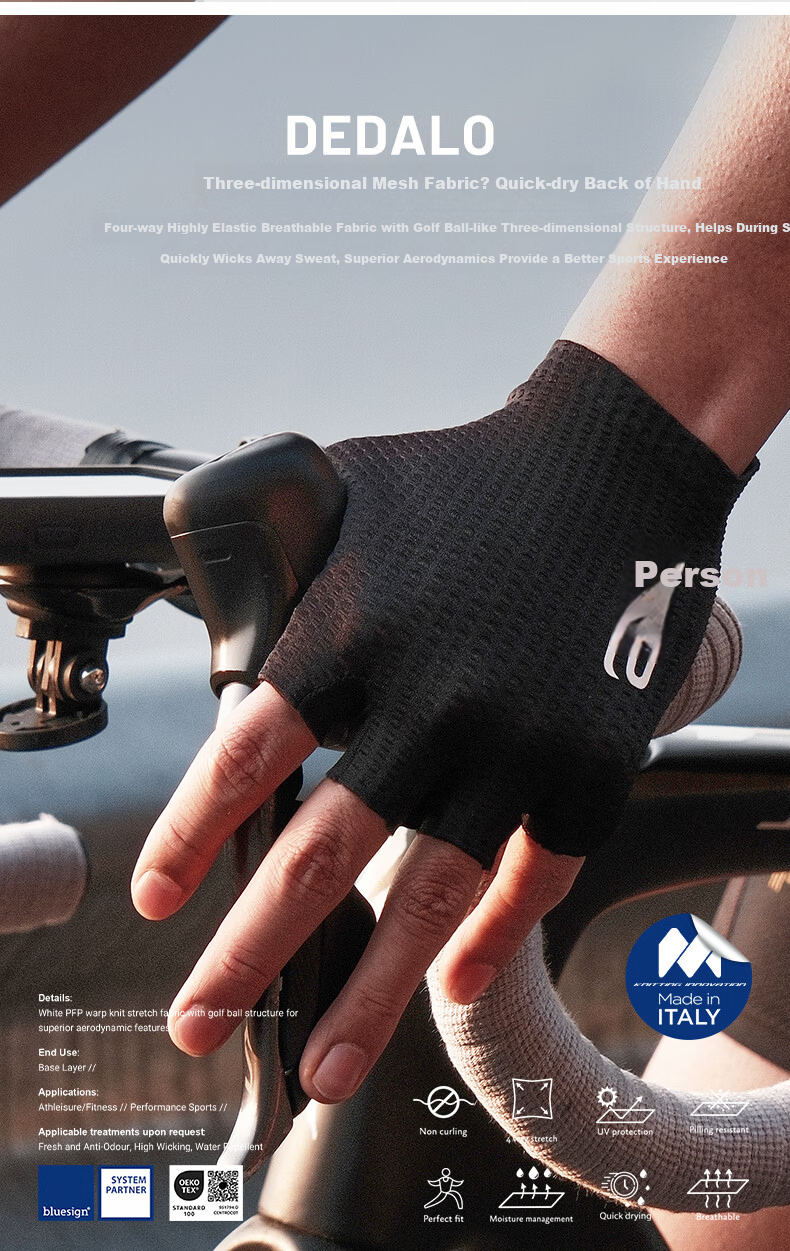 EVR Double Arrow Cycling Gloves Summer Mesh Half Finger Shock Absorption Short Finger Mountain Road Bike Black S 5