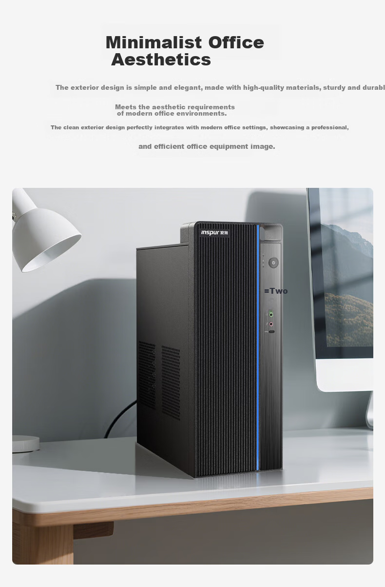 Inspur M5-G1 High-Performance Desktop Computer (14th Gen i5-14400, 16GB RAM, 512GB) Business Office AI Productivity Design Graphics Education Learning PC 6